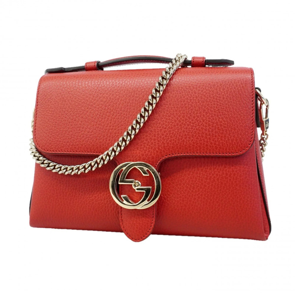 GUCCI Authentic Red Leather Bag